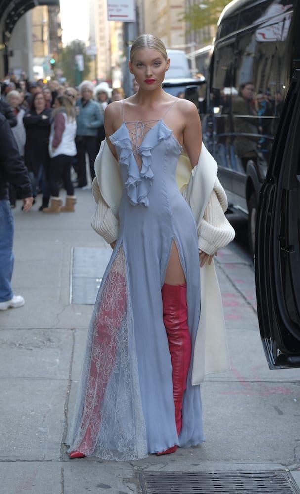 Elsa Hosk's Grasp of Outerwear Is Shaky