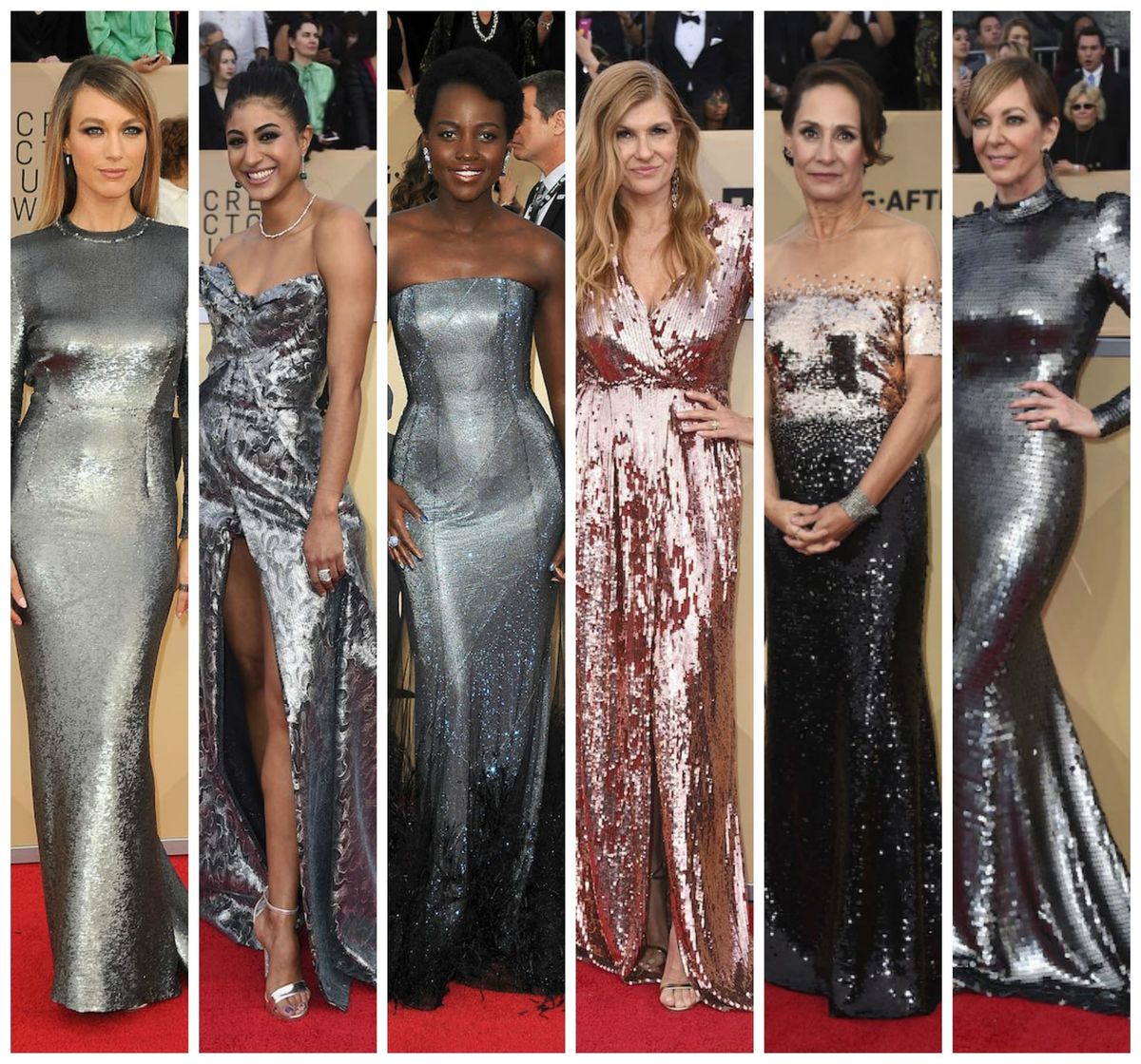 A Plethora of Women Wore Metallics to the SAG Awards