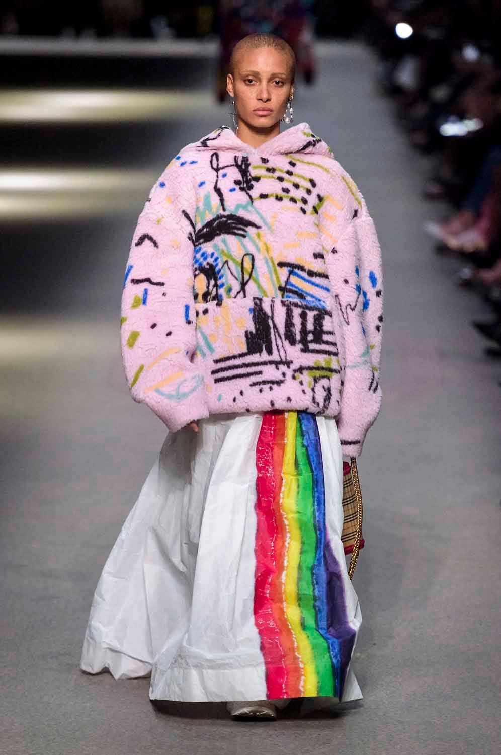 Christopher Bailey's Final Burberry Show Was A Rainbow Connection