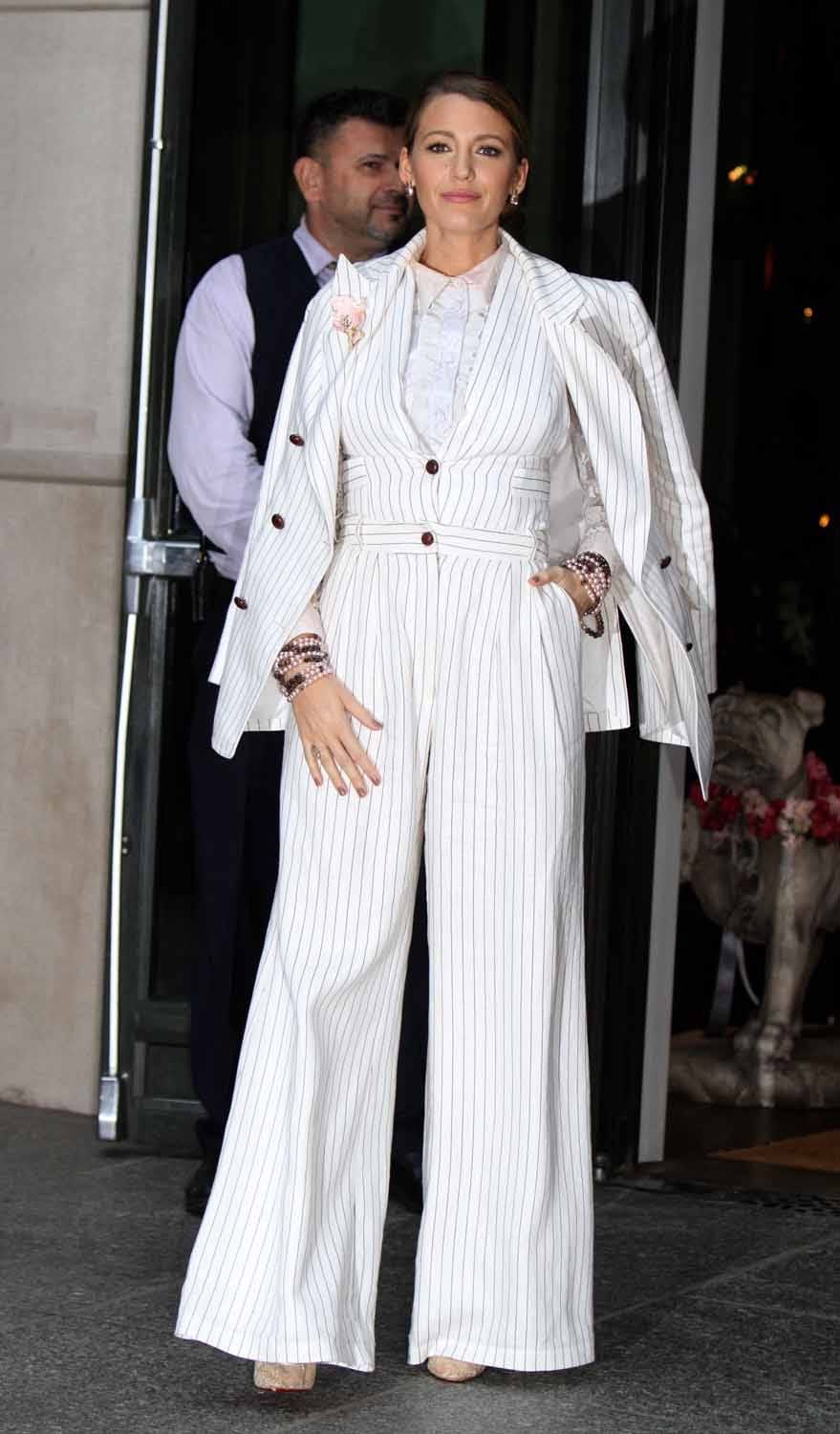 Blake Lively Really Is Suiting Up Right Now