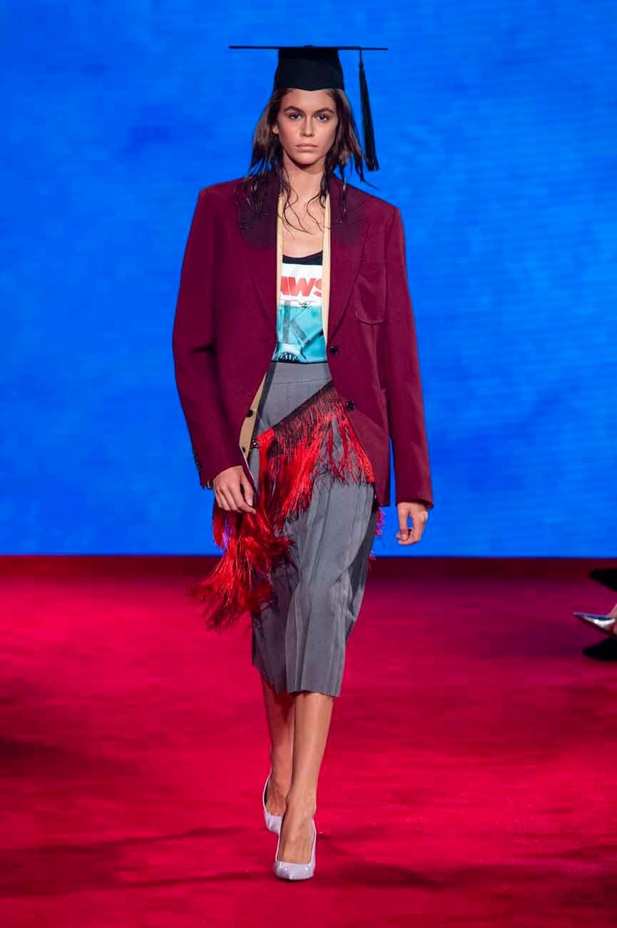 Calvin Klein Sent Jaws T-Shirts Down The Runway