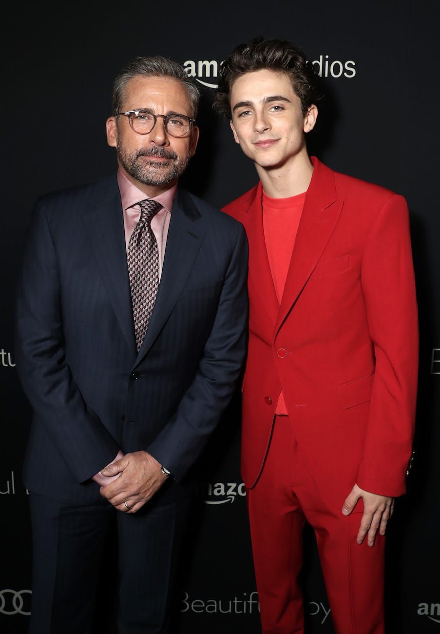 Your Afternoon Men: Chalamet and Carell