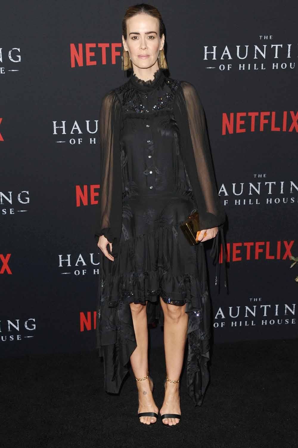 Sarah Paulson Haunts the "Haunting of Hill House" Premiere