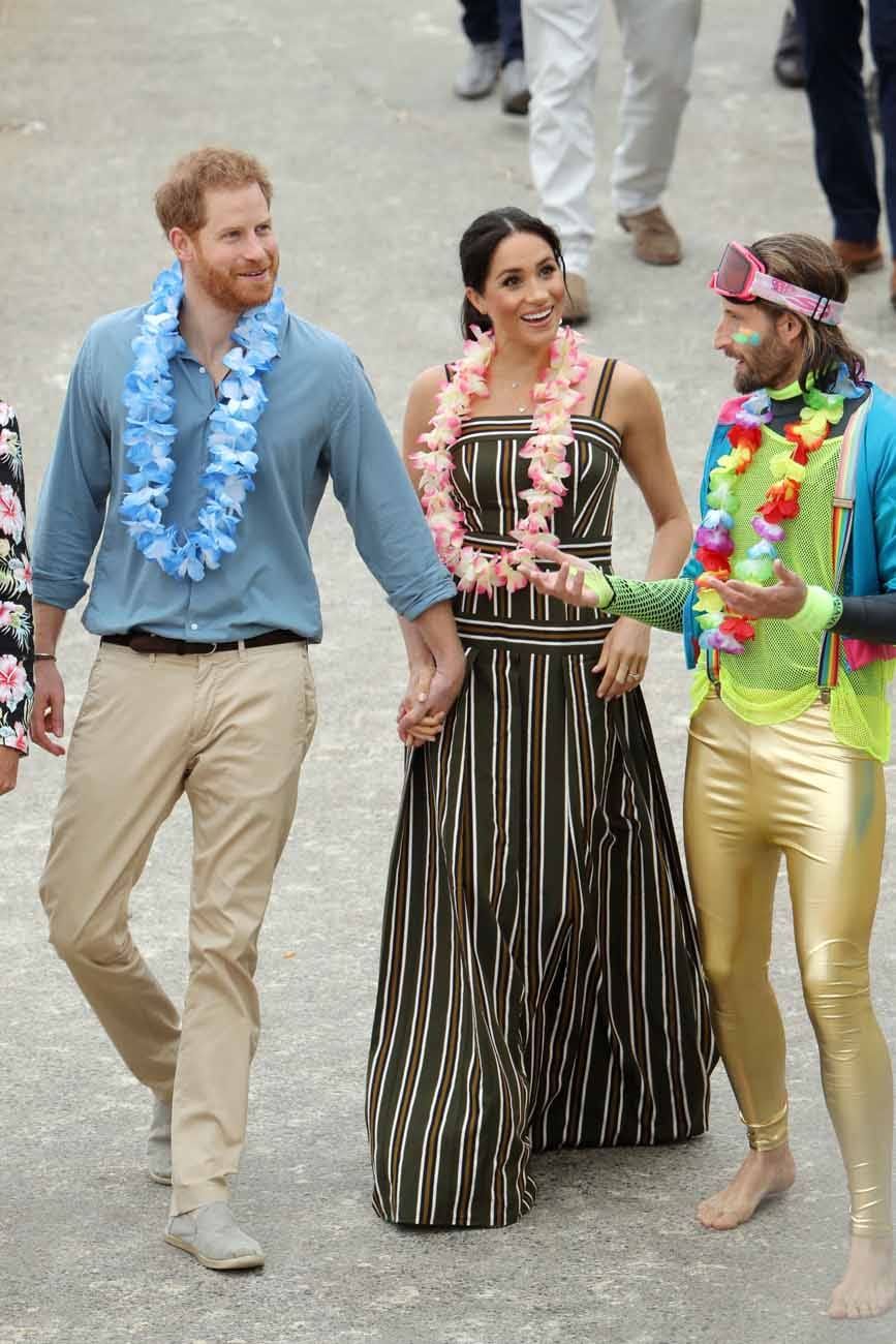 Royal Tour, Day 4: Meghan and Harry Get Some Barefoot Beach Time