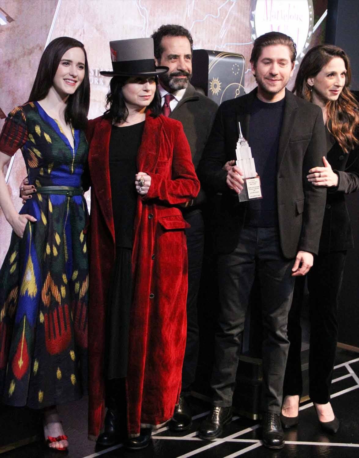 The Mrs. Maisel Crew Lights the Empire State Building