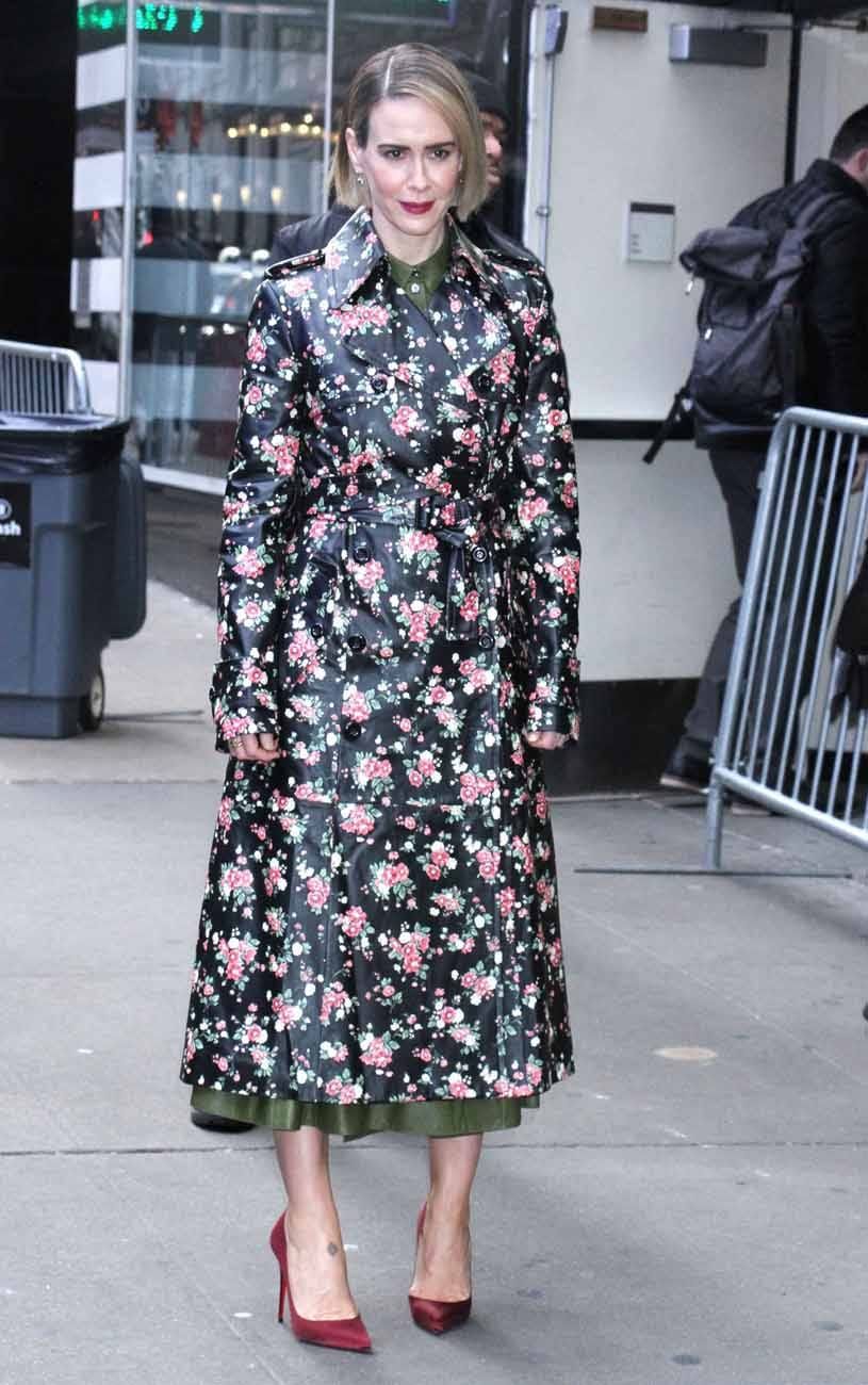Sarah Paulson Has Some Coats For Us To Ogle