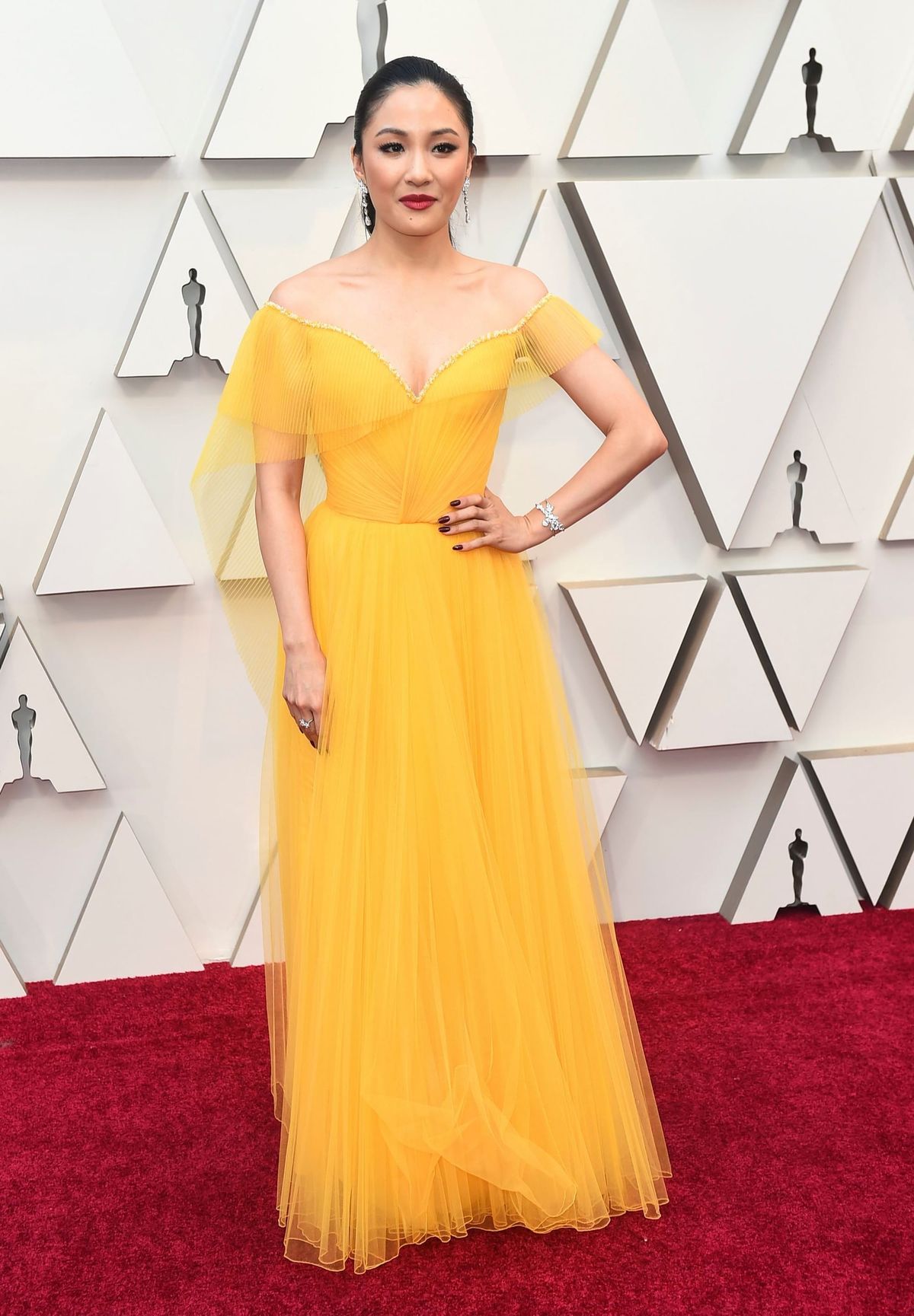 Dressed In Yellow, Constance Wu Says Hello