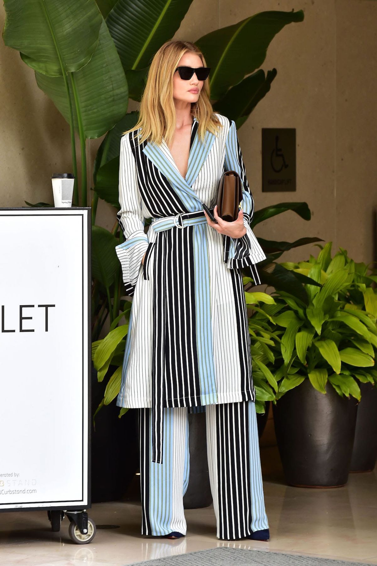 Rosie Huntington-Whiteley's Striped Extravaganza Is Kinda Great