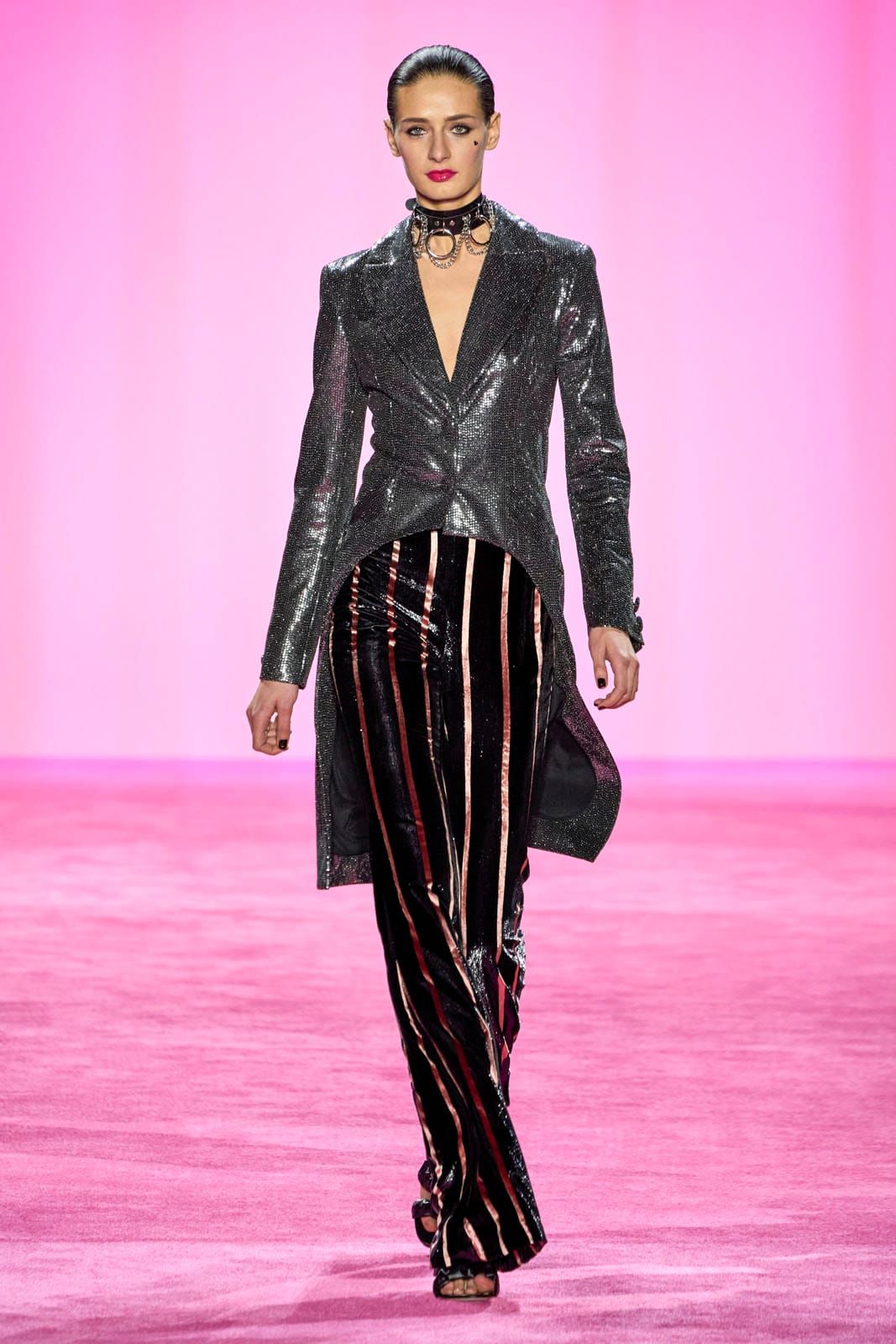 Christian Siriano Went Shiny and Sculptural This Season