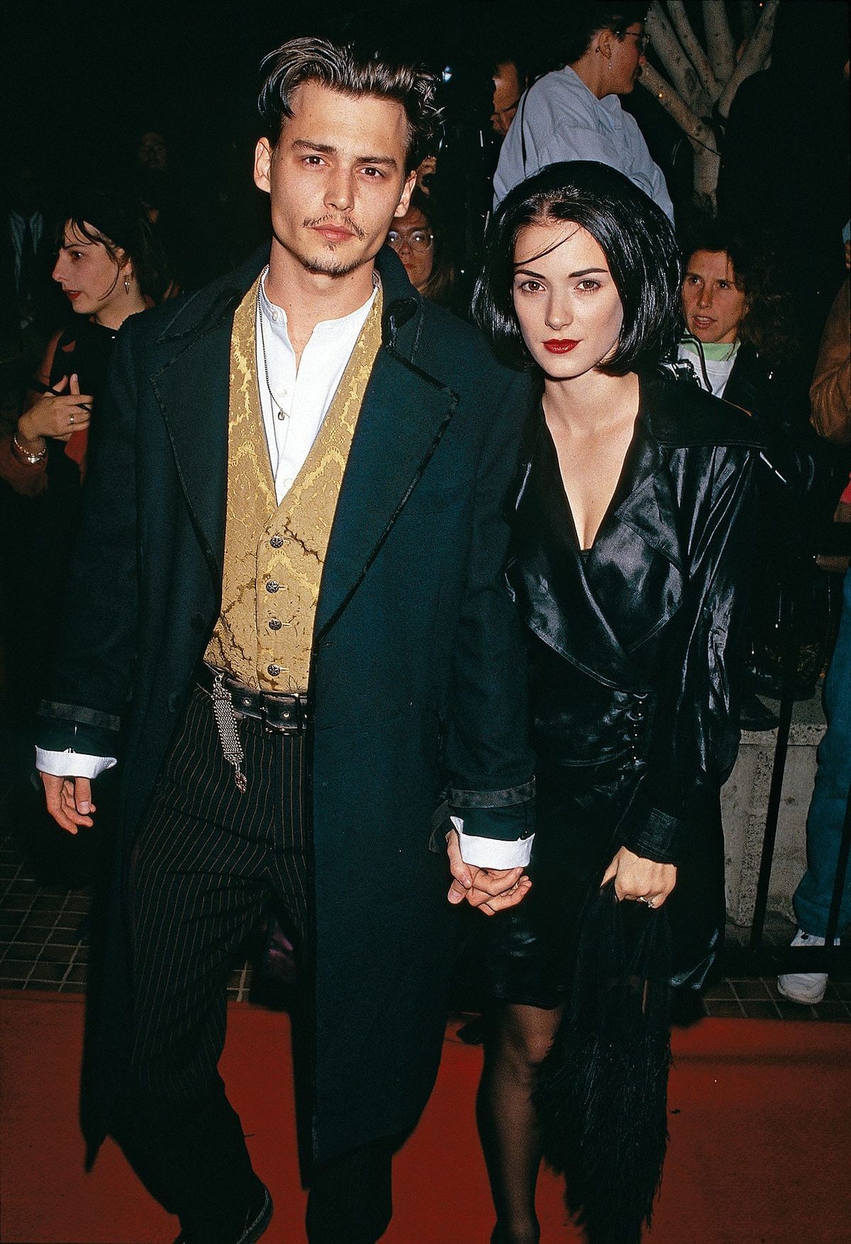 The Premiere of Edward Scissorhands Brought Shiny Hair and Sharp Cheekbones