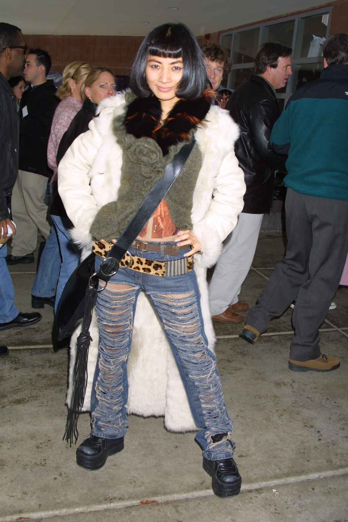 We Need to Celebrate These Jeans from Bai Ling at Sundance in 2002