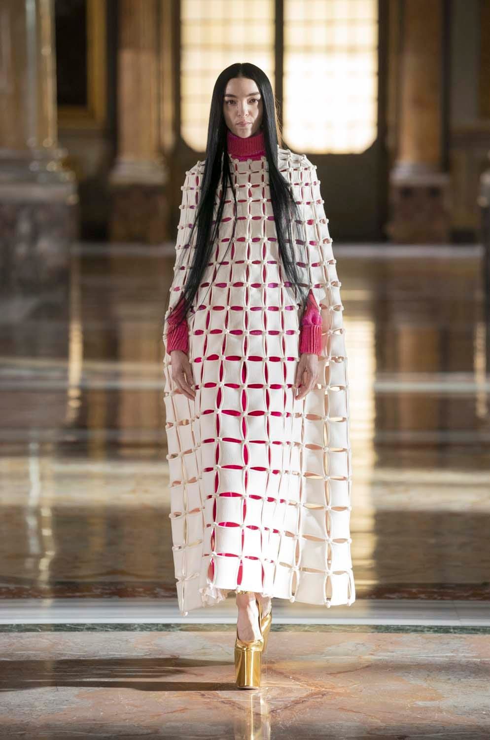 Valentino Deployed a Lot of Coats, and Gold