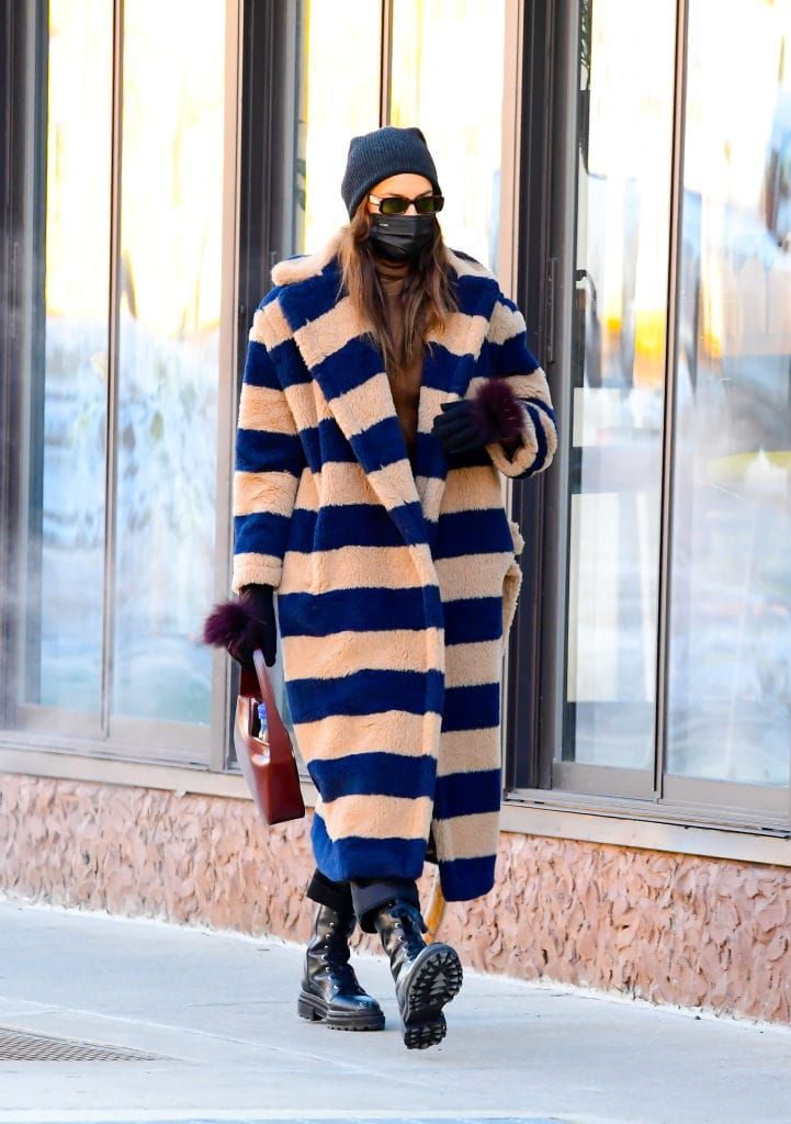This Is An Honestly Amazing Coat on Irina Shayk