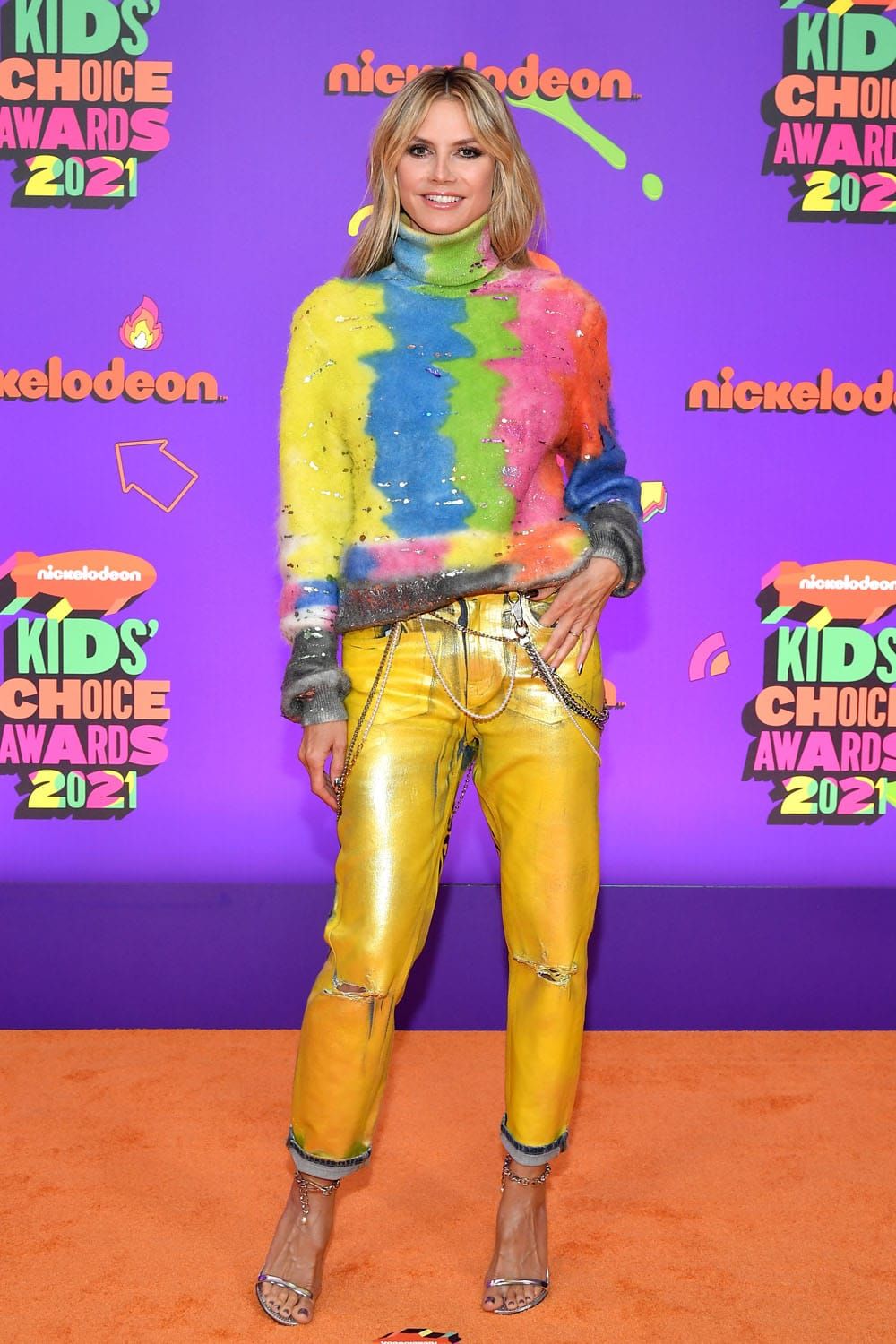 Heidi Klum Offered a Surprise at the Kids' Choice Awards