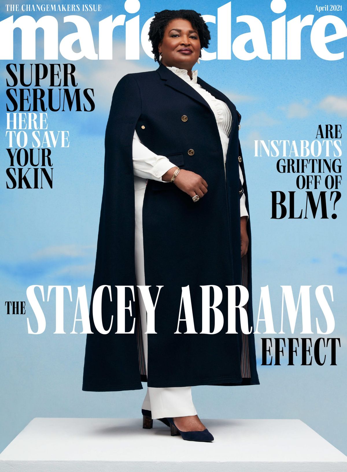 Stacey Abrams Looks Amazing on Marie Claire's April Cover