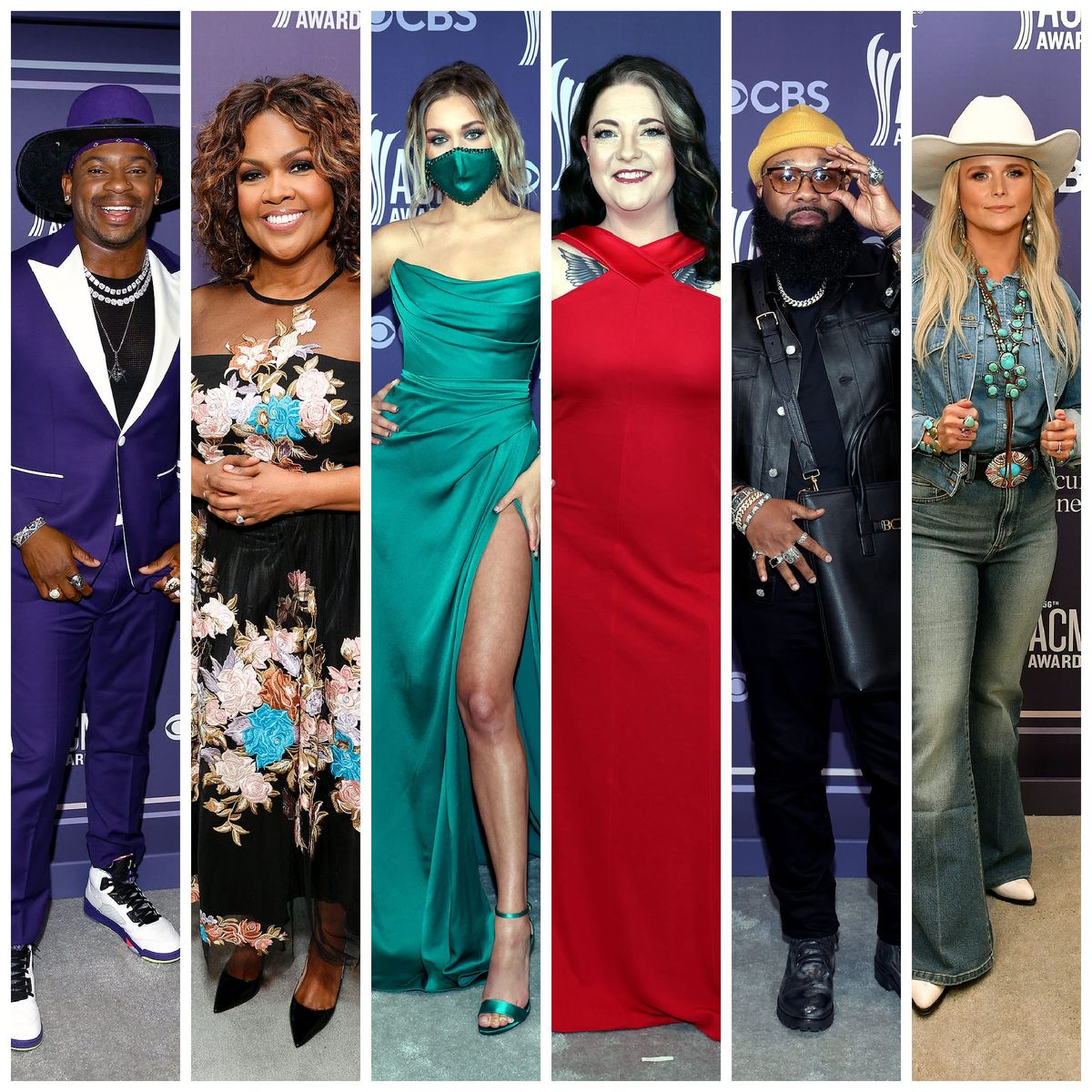 The 2021 Academy of Country Music Awards Also Bought Jewel-Toned Gowns and Sassy Patterns