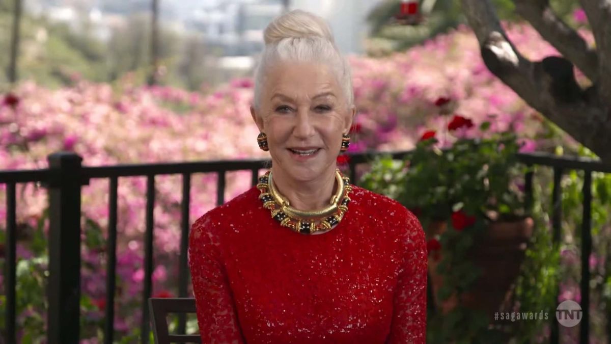 Helen Mirren Went Sexy Tootsie at the SAGs