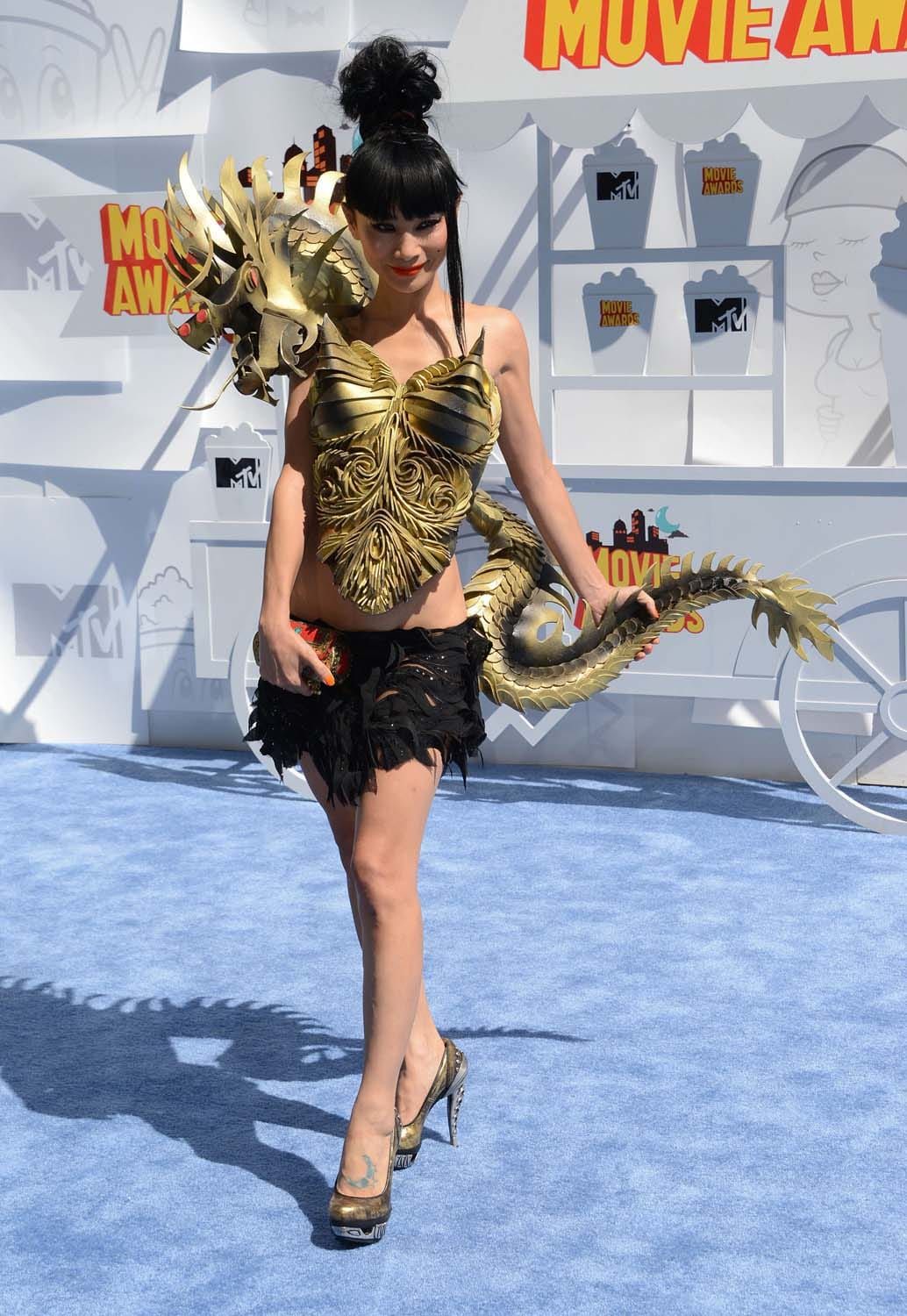 Bai Ling Wore a Tail to the 2015 MTV Movie Awards