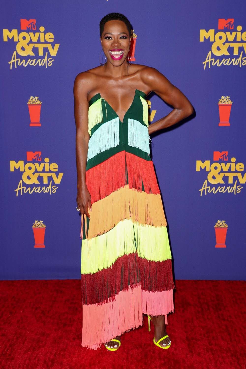 Yvonne Orji Got Dressed Up as a Semi-Homemade Rainbow