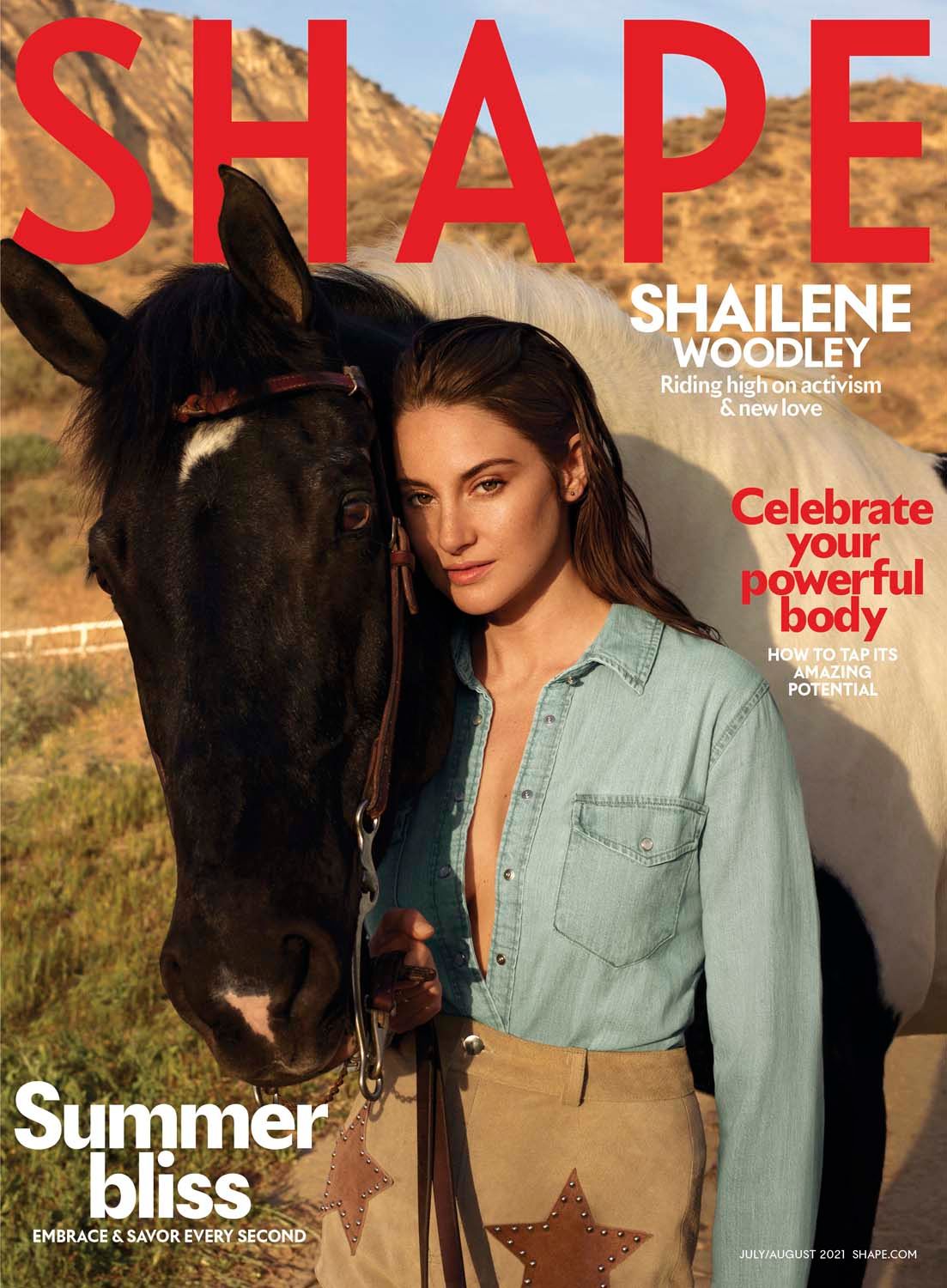 Shailene Woodley Looks Sleepy on Shape