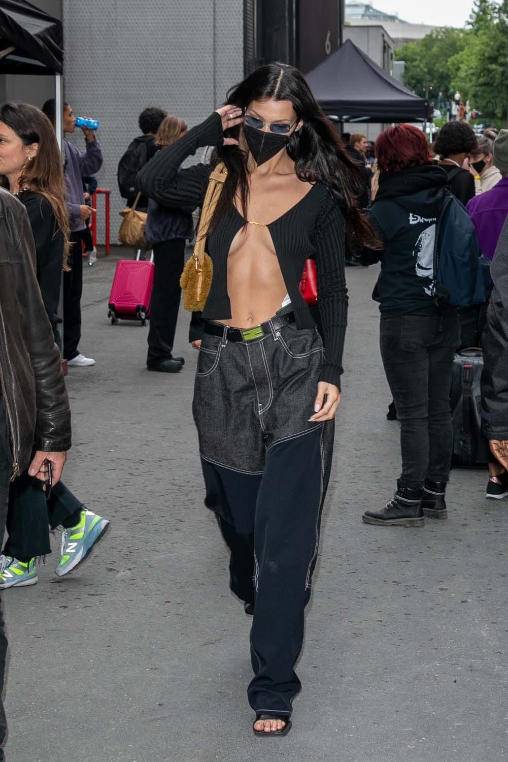 Bella Hadid Continues To Push The Limits of Shirts