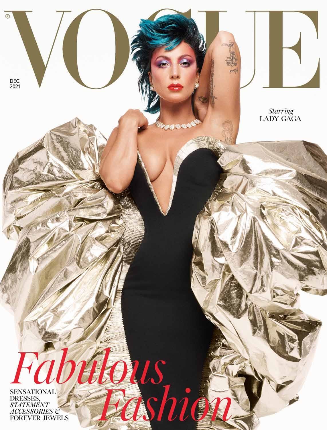 Lady Gaga Is On Both British and Italian Vogue for December