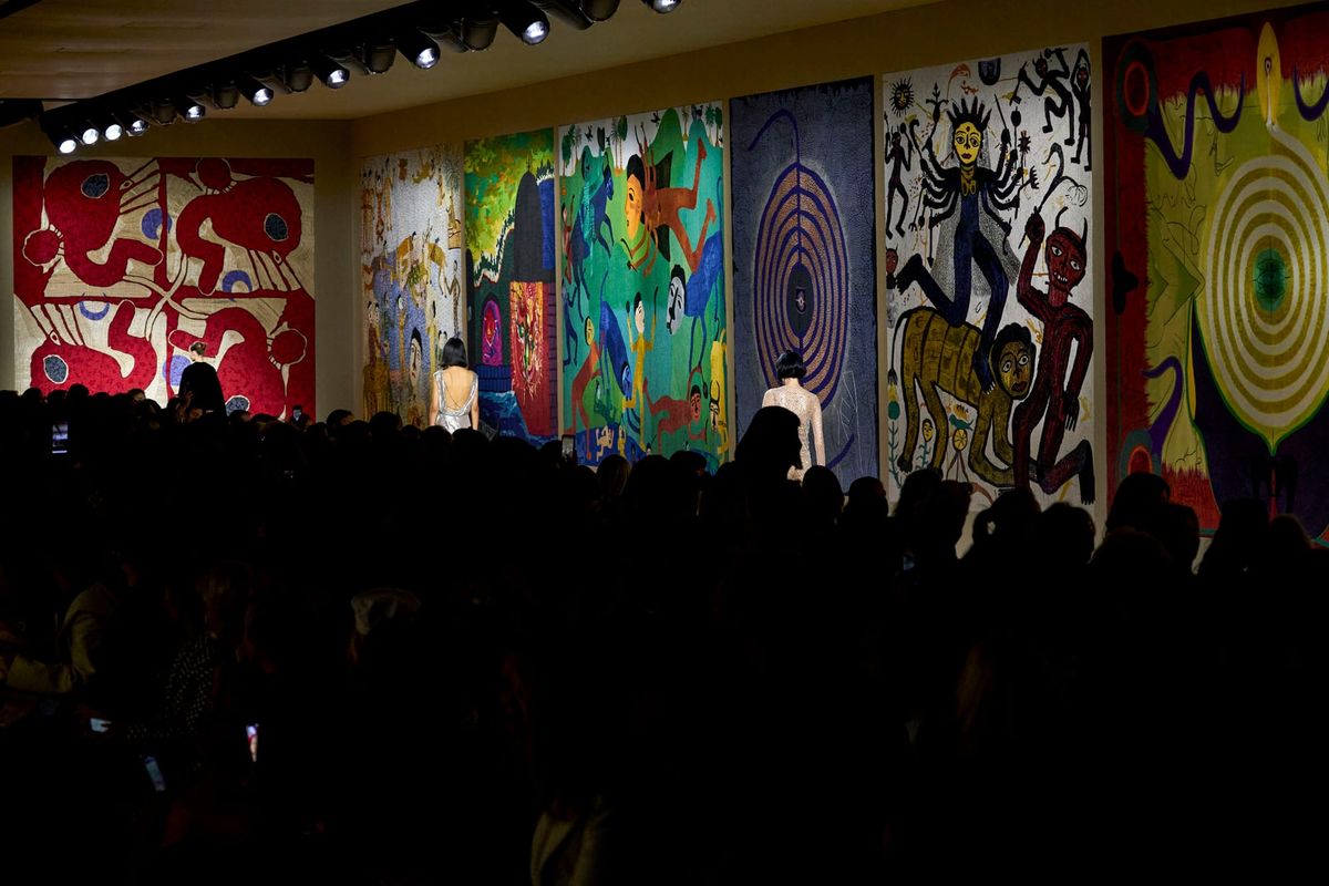 The Real Star of Dior's Show Was Its Tapestries
