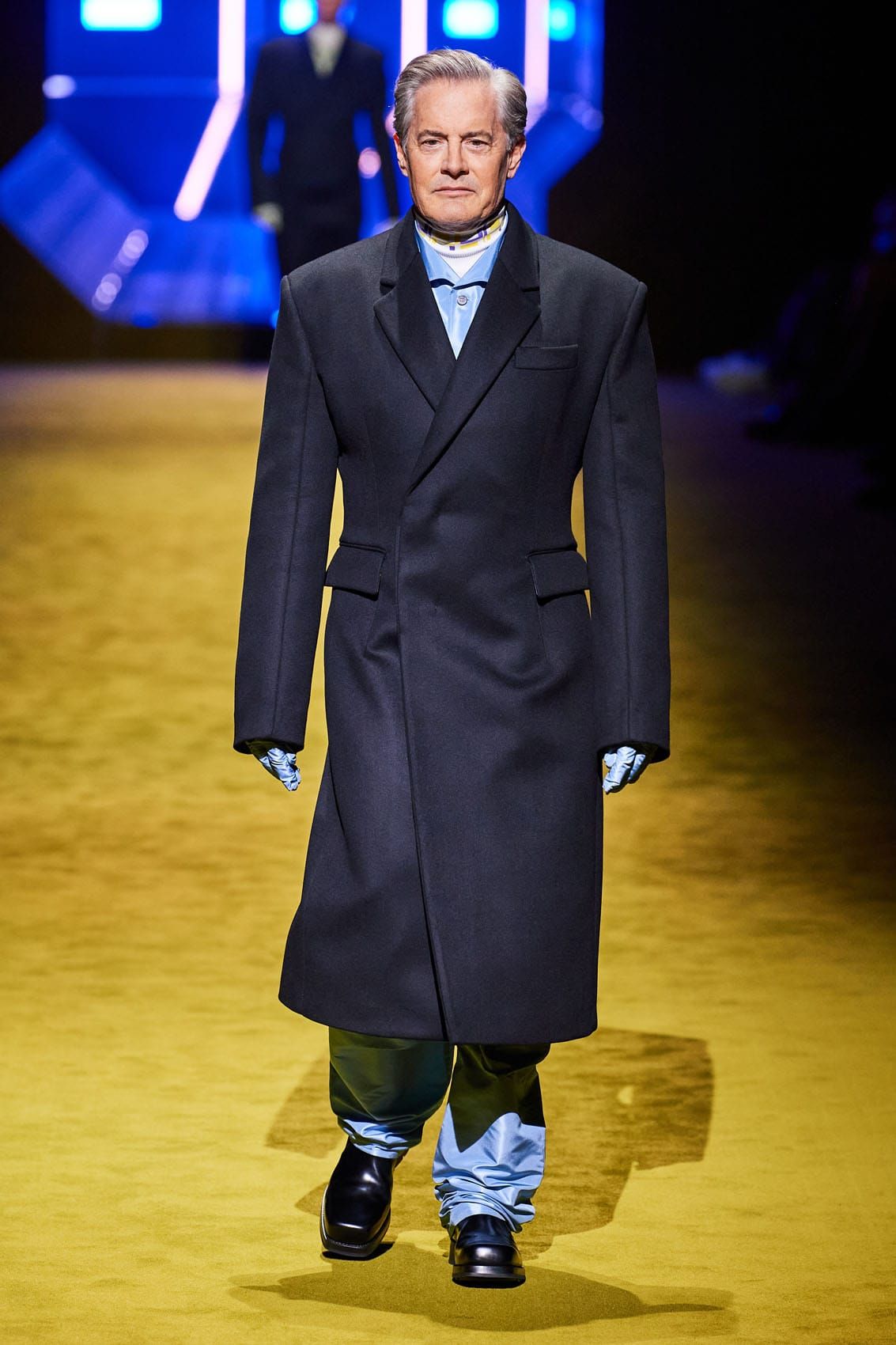 Kyle McLachlan and Jeff Goldblum Walked in Prada's Menswear Show