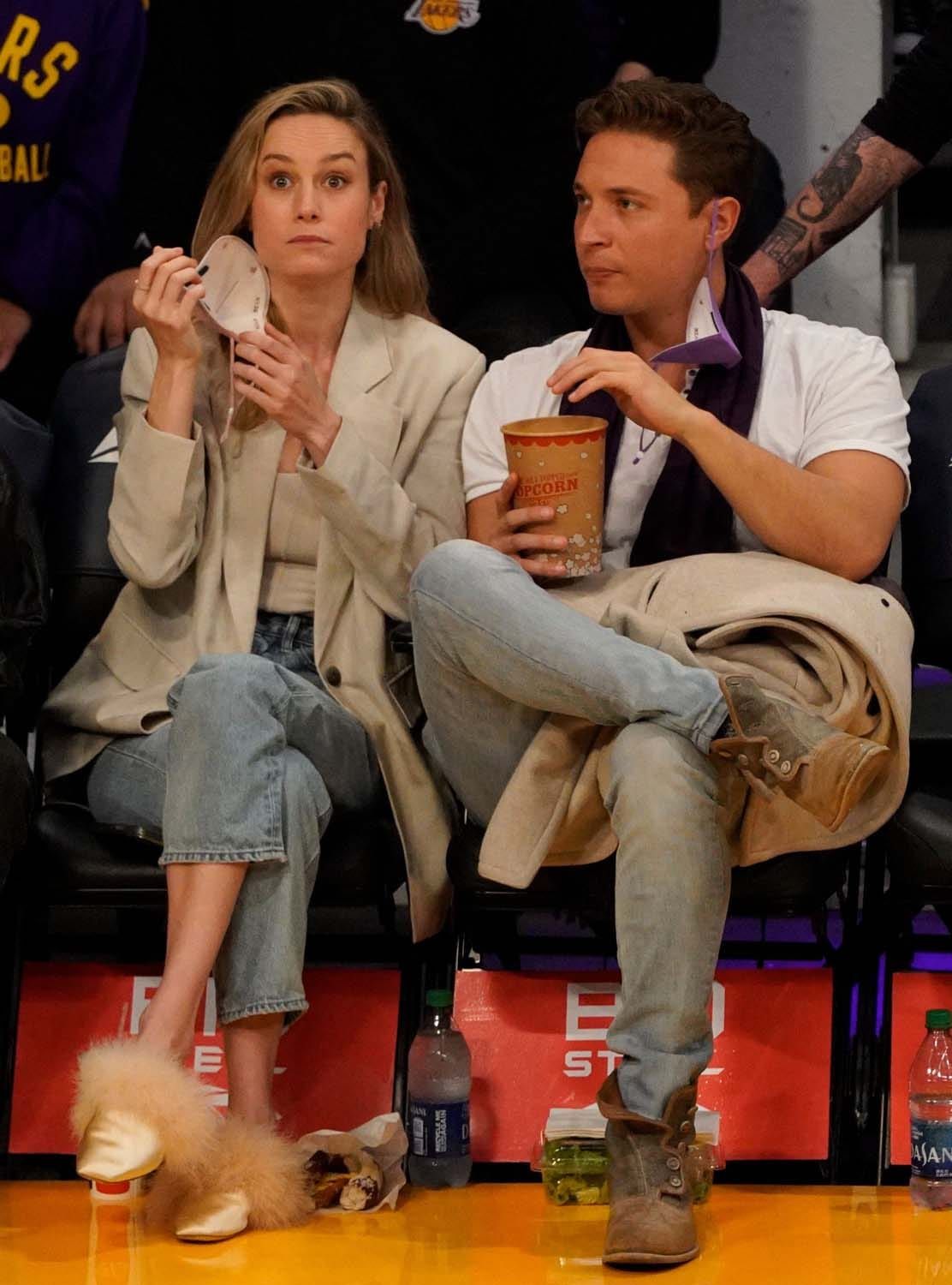 Brie Larson's Gameday Footwear Was... Unexpected