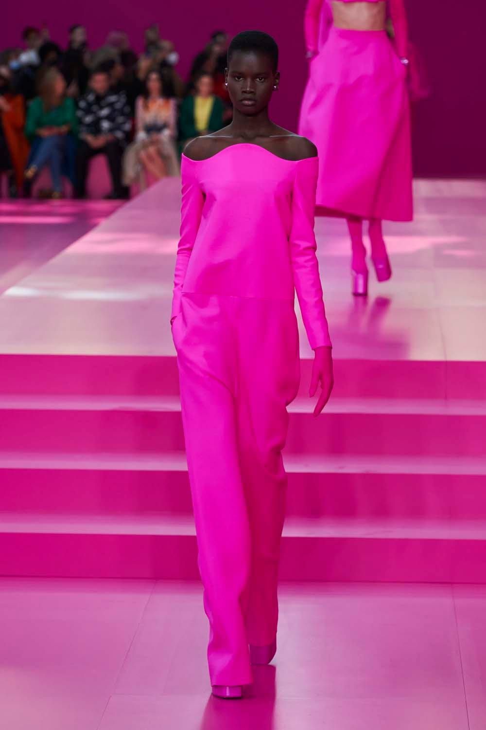 Valentino's Show Was All Pink and Black
