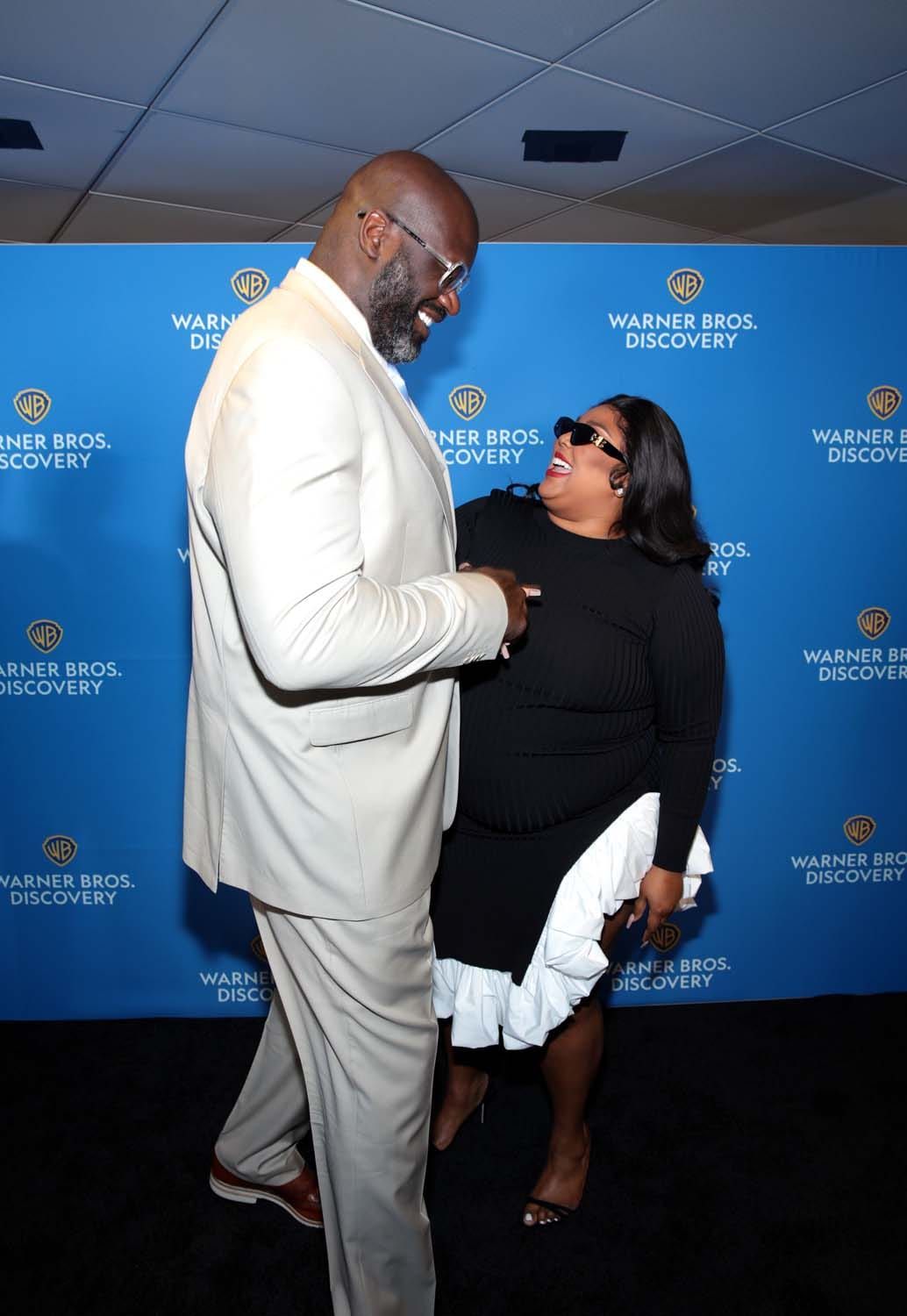 Shaq Sure Had Fun at the Warner Bros. Upfronts