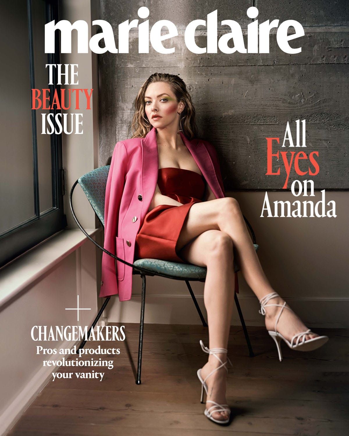 Amanda Seyfried Is on Marie Claire's Beauty Issue in Some Really Questionable Makeup
