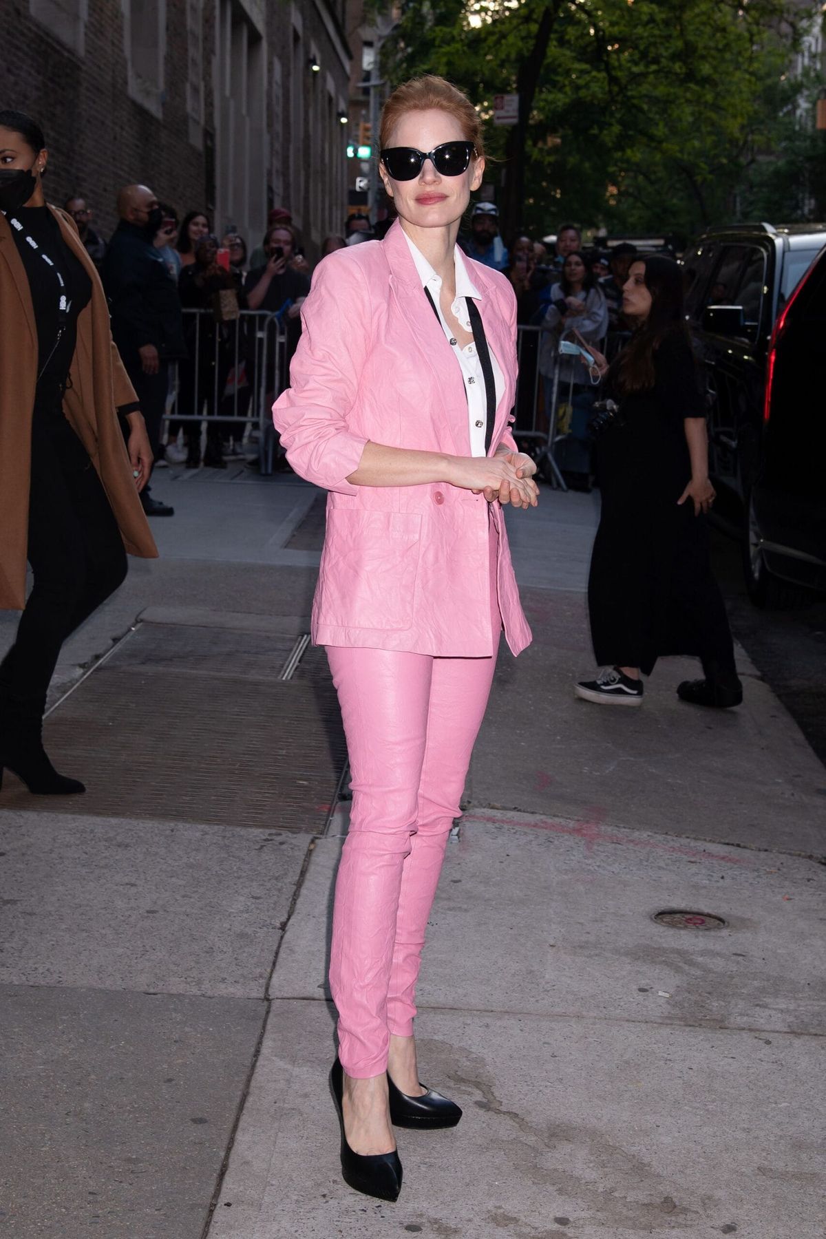 Jessica Chastain Is a Pink Lady