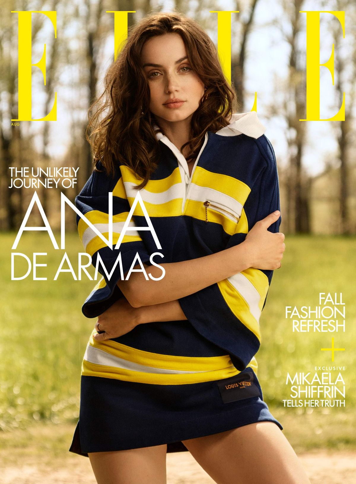Ana de Armas Reappears on the Cover of Elle's August 2022 Issue