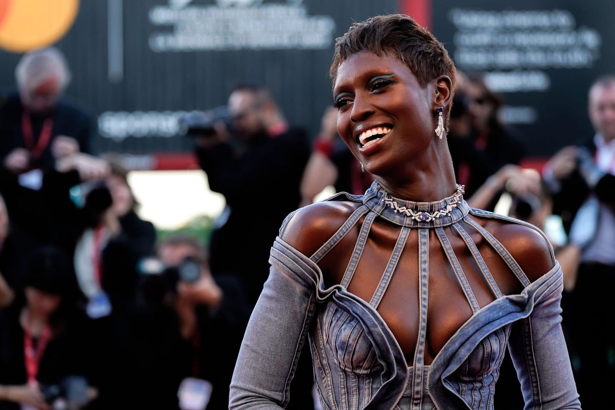Jodie Turner-Smith Introduces Formal Denim to Her Venice Wardrobe This Weekend