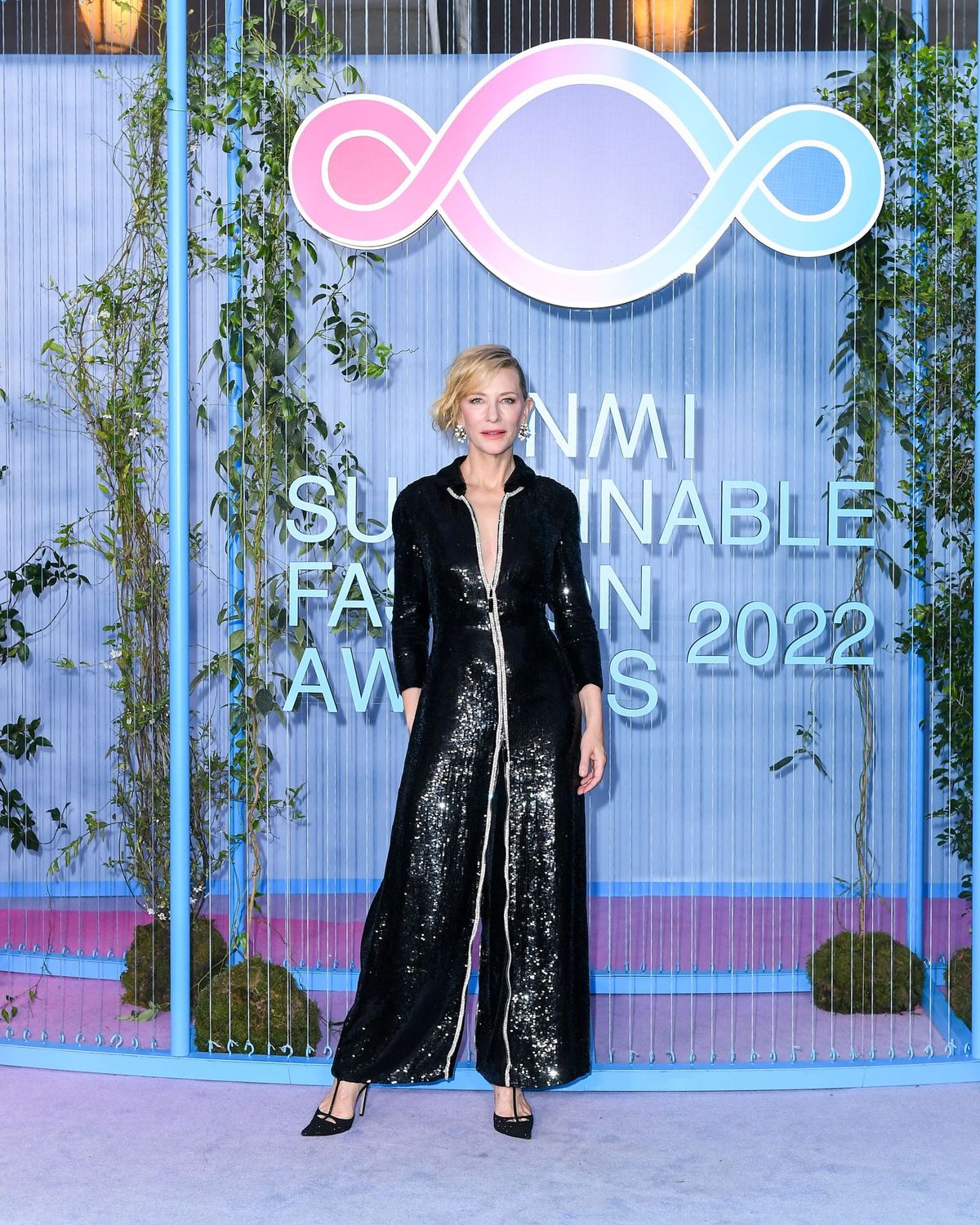 Voila! It's Cate Blanchett in a Sparkly Armani Jumpsuit