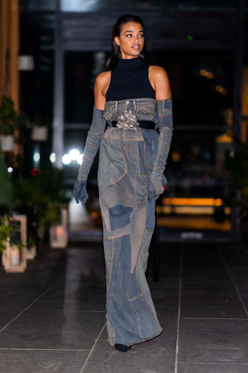 Ella Balinska Proves There IS Such a Thing as Too Much Denim