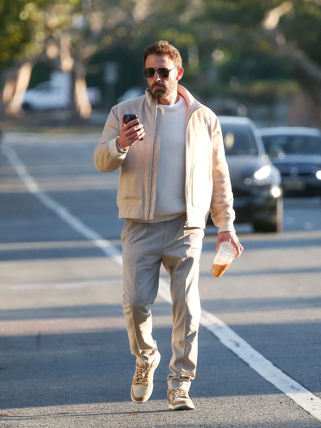 Is Ben Affleck Jazzing Up His Pap Walks?