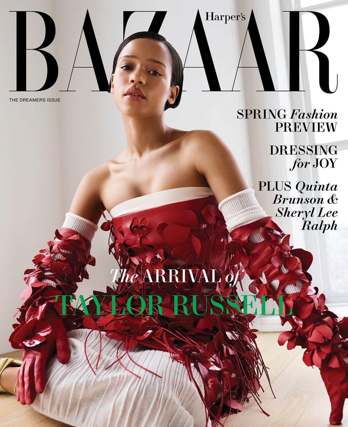 Taylor Russell Gets Ready for Valentine's Day on the Cover of Harper's Bazaar