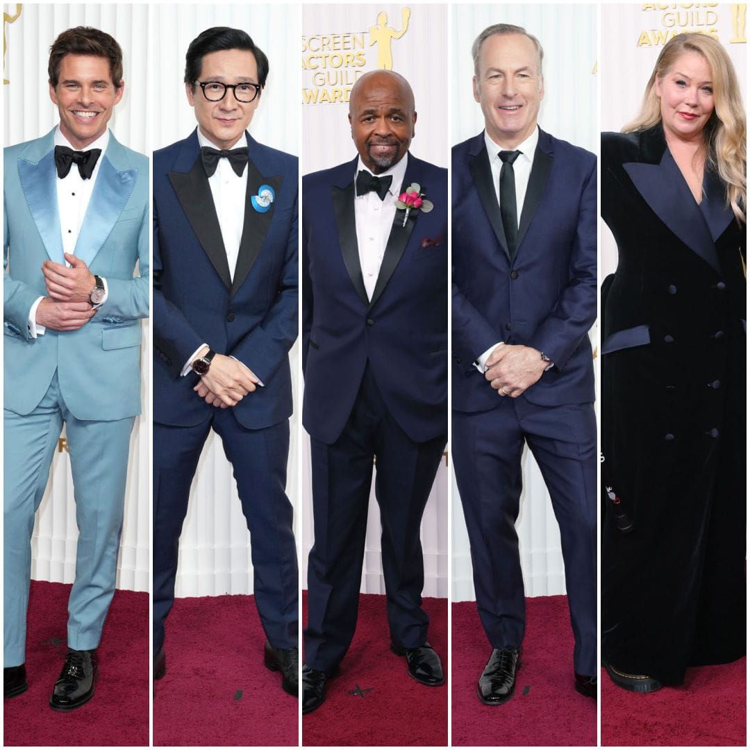 Many a Gent Opted for a Blue Suit Last Night