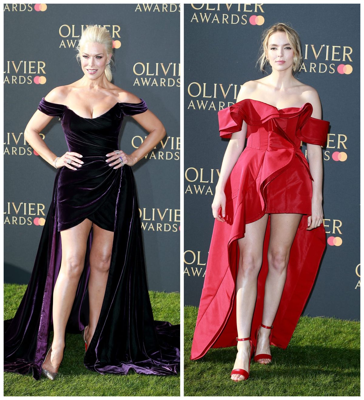 Hannah Waddingham and Jodie Comer Both Went High-Low for the Olivier Awards