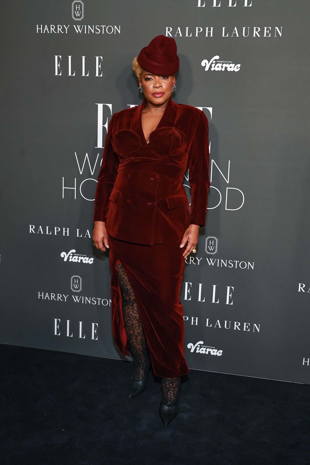 Aunjanue Ellis Continued Her Hattitude at the Elle Women In Hollywood Bash