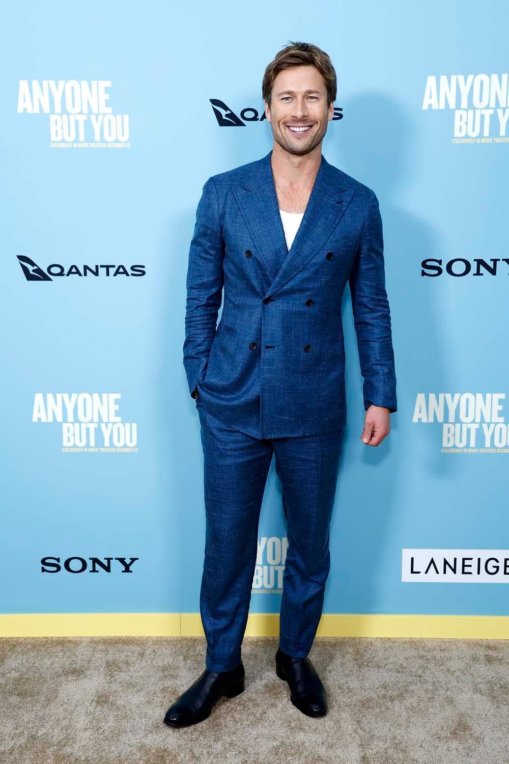 And Who Am I To Deny You Glen Powell at the Premiere of the Sydney Sweeney Rom-Com?