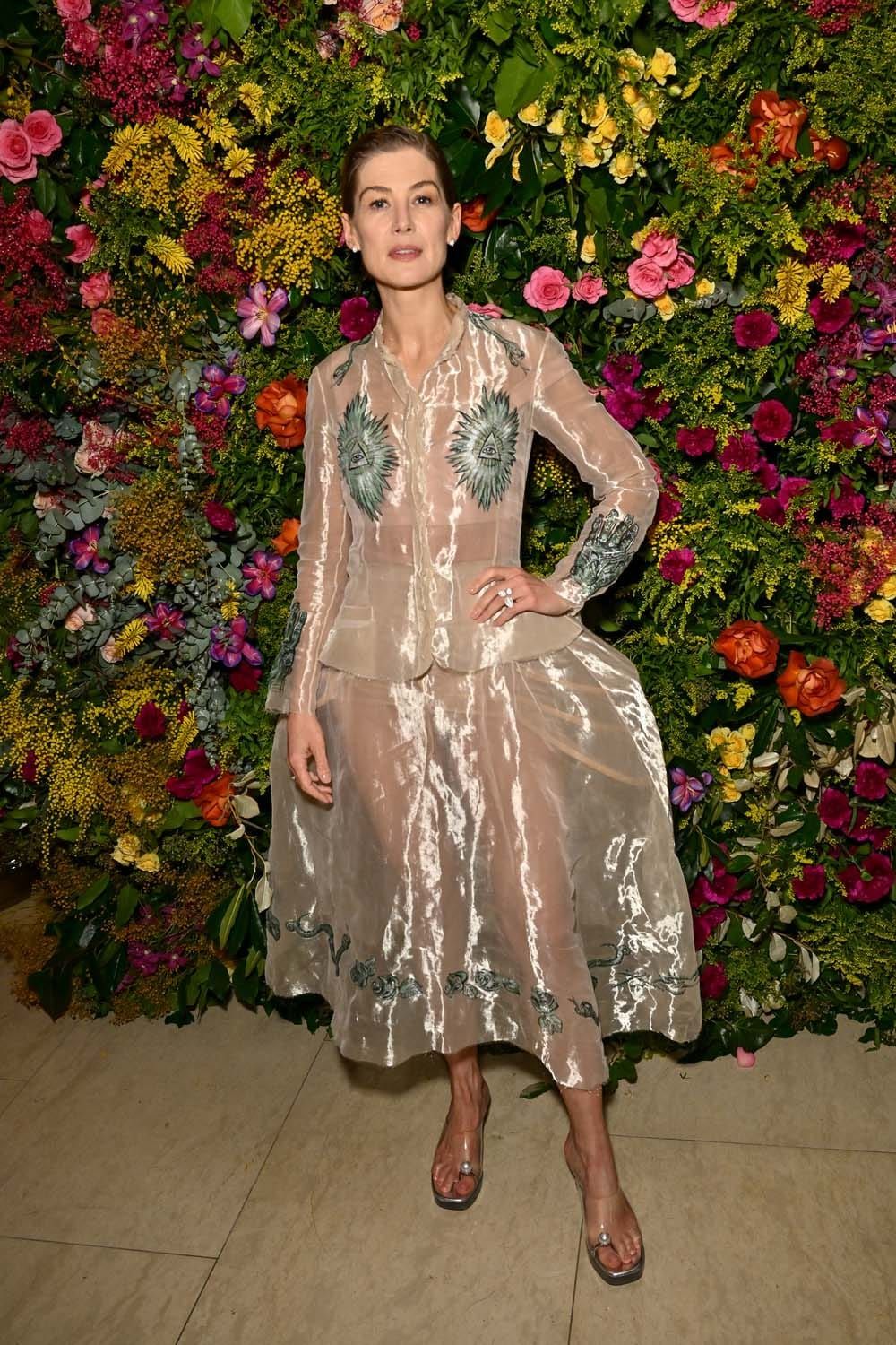 The Vogue BAFTA Party Included Outfit Changes and a Floral Backdrop