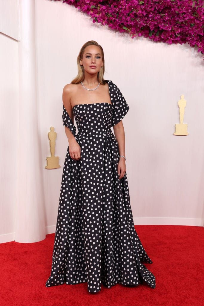 Jennifer Lawrence Led the Parade of Patterns at the Oscars