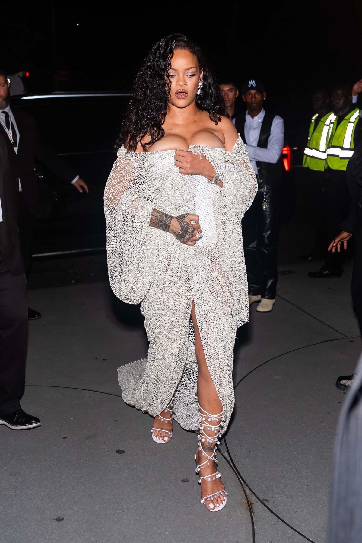 Rihanna Swung By Fashion Week in an Expensive Mosquito Net