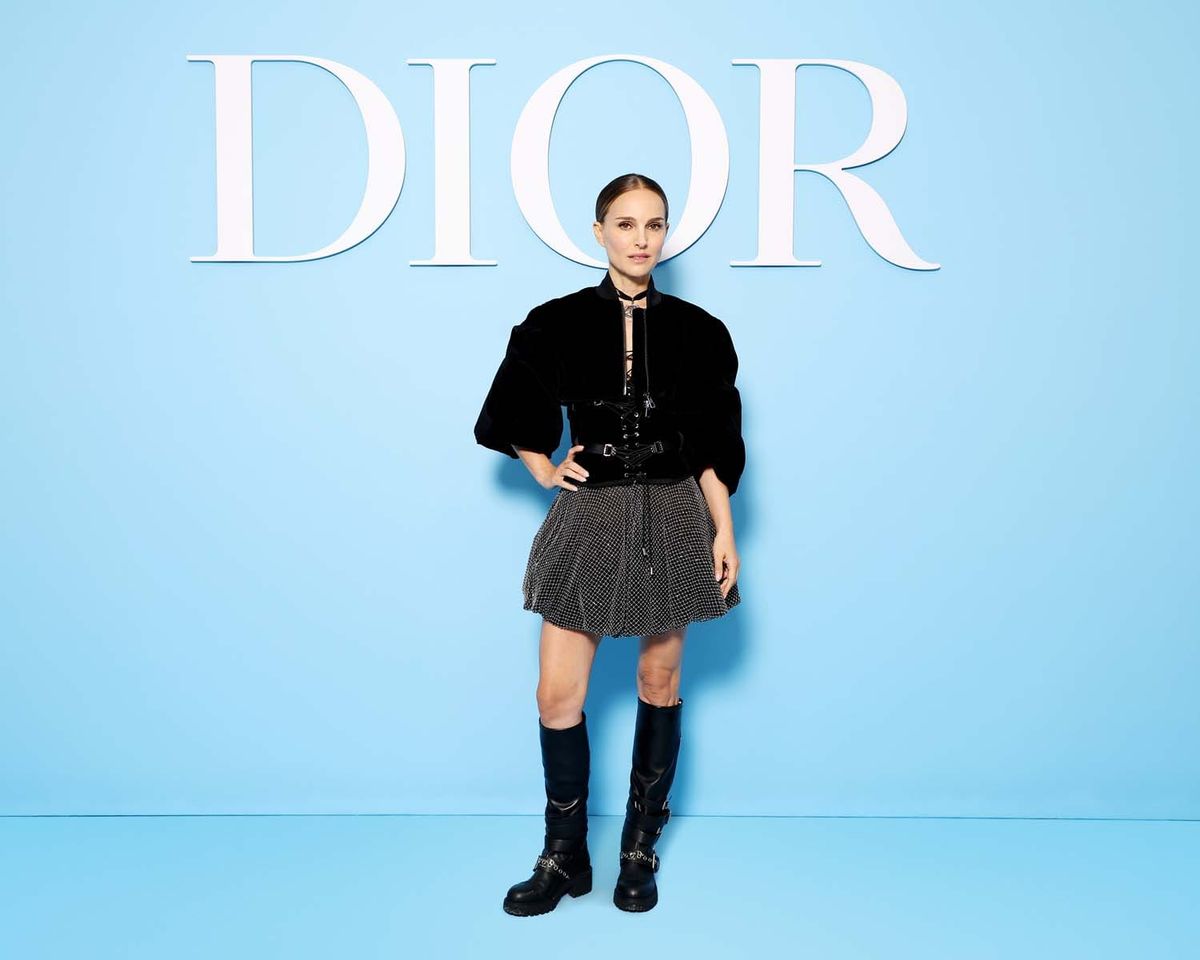 At Least Dior Used a Colorful Backdrop For Its Front Row Guests