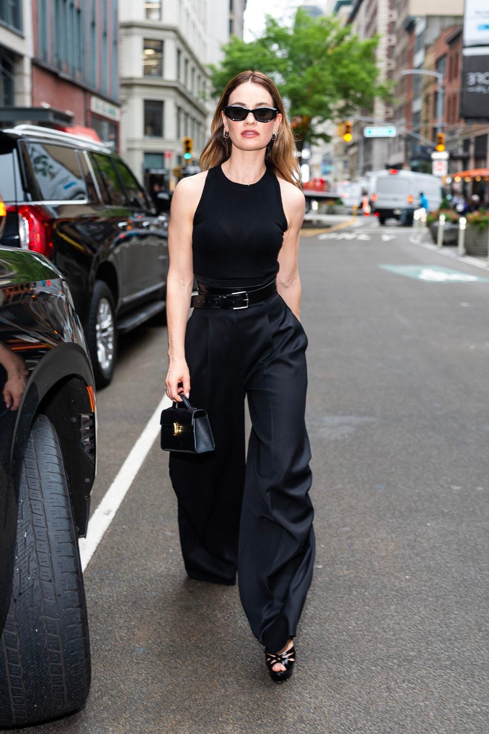 Lily James Hits the Promo Trail