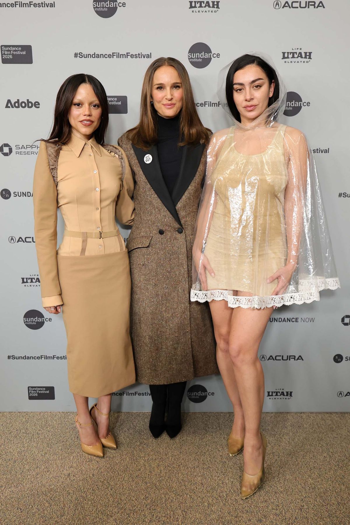 Jenna Ortega, Natalie Portman, and Charli XCX Have Created a Real Tableau at Sundance