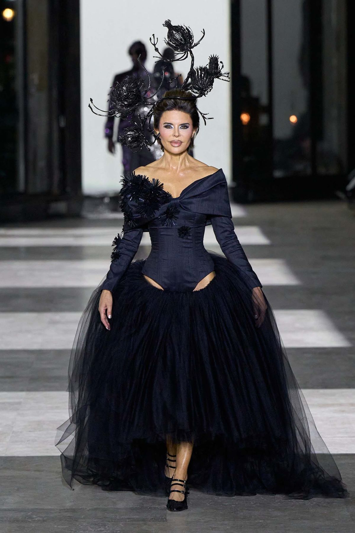 Lisa Rinna Opened the Germanier Couture Show